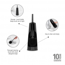 BRABANTIA RENEW TOILETBORSTEL MET HOUDER MATT BLACK BRABANTIA RENEW TOILETBORSTEL MET HOUDER MATT BLACK