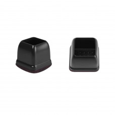 STOELPOOTDOP MET VILT FRANZ VIERKANT 19 TOT 25 MM ZWART 8 ST