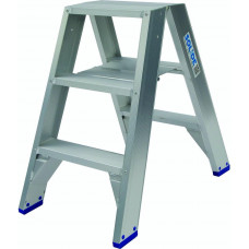 DUBBELE TRAPLADDER / 2 X 3 TREDEN