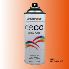 MOTIP COLOURSPRAY HG RAL2004 HELDER ORANJE 400ML