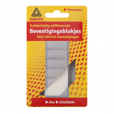 BEVEST.BLOKJES WIT 25X12MM 24 ST.