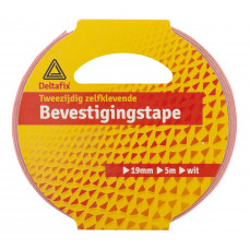 BEVESTIGINGSTAPE WIT 5M 19MM 1.0MM