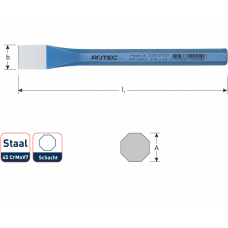 KOUDBEITEL, 8-KANT, 12X125