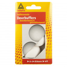 DEURBUFFERS BRUIN 38 MM ROND 2 ST