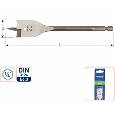 SPEEDBOOR, 1/4'' BIT-AANSLUITING, ø8X152