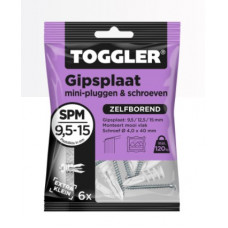 GIPSPLAAT PLUG (PAARS) 9,5-15 MM SP-MINI 6S (6ST.)