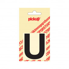 PLAKLETTER HELVETICA 60 MM ZWART U