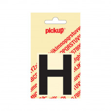 PLAKLETTER HELVETICA 60 MM ZWART H