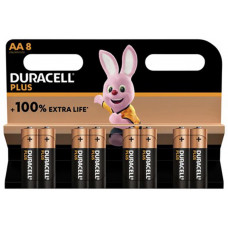 DURACELL ALKALINE PLUS 100 AA 8ST.