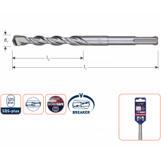 HAMERBOOR SDS+ V-BREAKER ø10,0X200/260